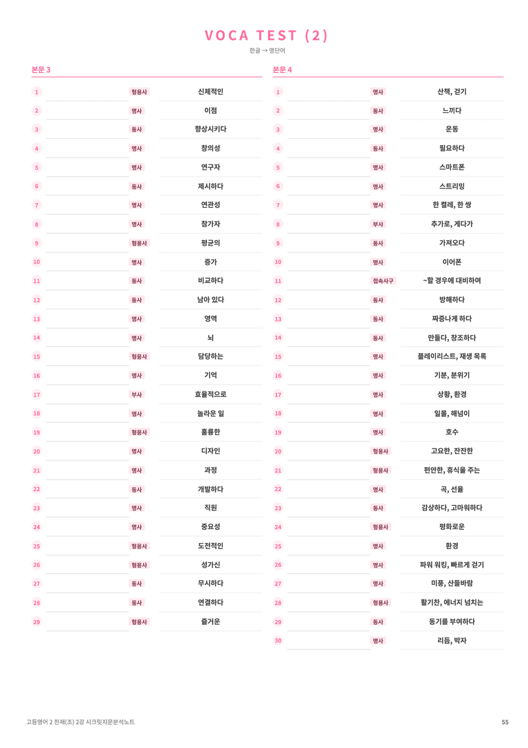 ❤️고등영어2 천재(조) 2강 [지문분석+단어장+파이널체크]❤️ by 대치동 시크릿_preview_55