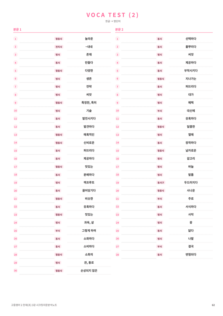 ❤️고등영어2 천재(조) 3강 [지문분석+단어장+파이널체크]❤️ by 대치동 시크릿_preview_62
