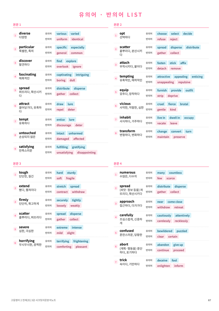 ❤️고등영어2 천재(조) 3강 [지문분석+단어장+파이널체크]❤️ by 대치동 시크릿_preview_67