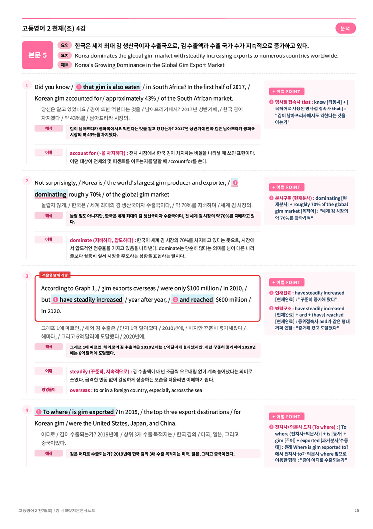 ❤️고등영어2 천재(조) 4강 [지문분석+단어장+파이널체크]❤️ by 대치동 시크릿_preview_19