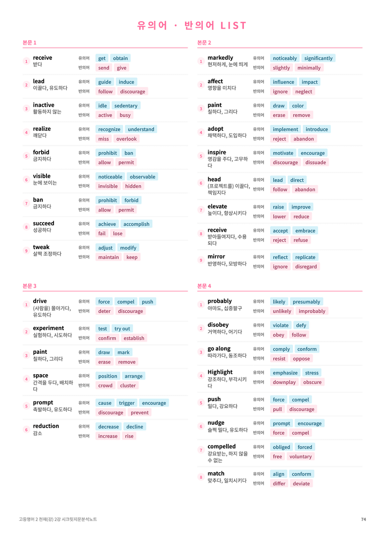 ❤️고등영어2 천재(강) 2강 [지문분석+단어장+파이널체크]❤️ by 대치동 시크릿_preview_74