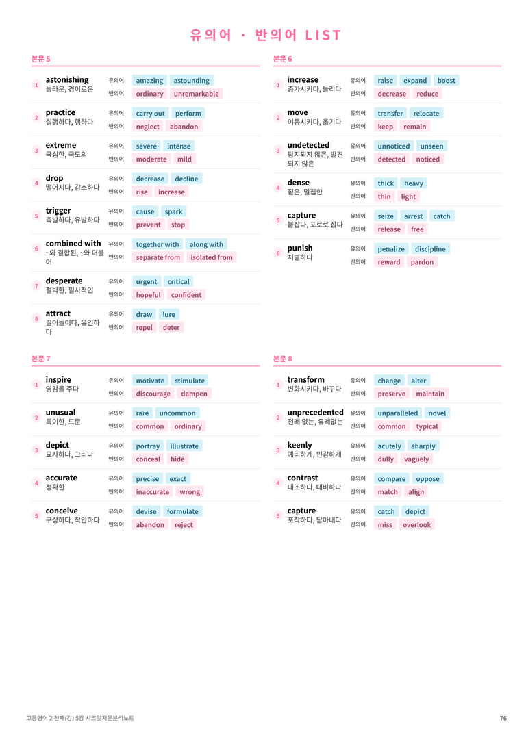 ❤️고등영어2 천재(강) 5강 [지문분석+단어장+파이널체크]❤️ by 대치동 시크릿_preview_76