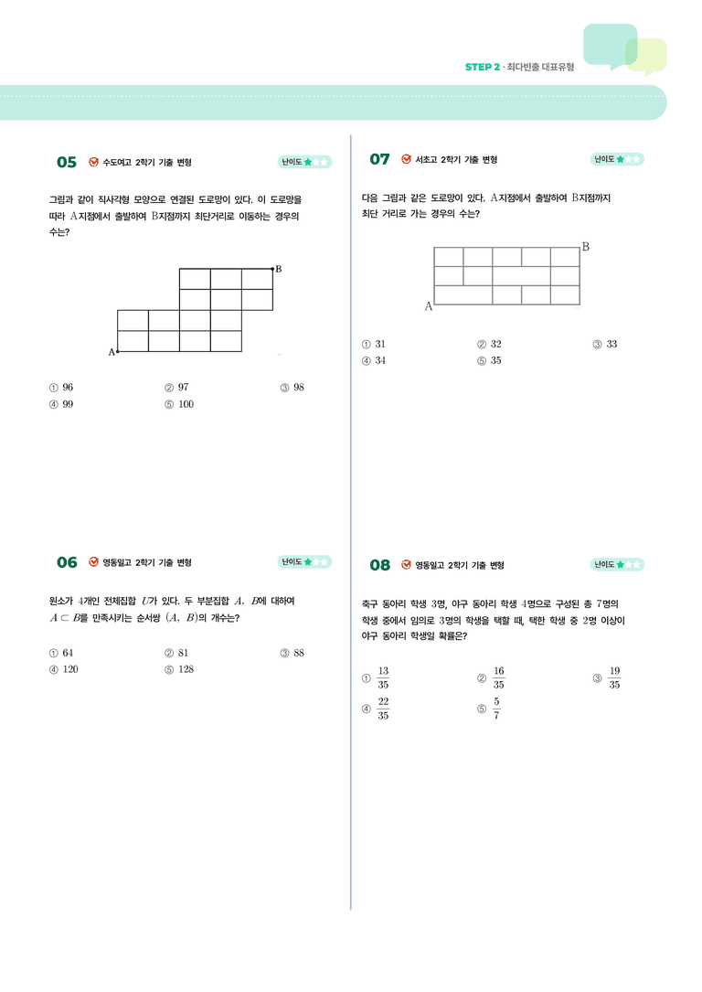 1-1 여러 가지 순열 | STEP2 최다빈출대표유형_preview_2