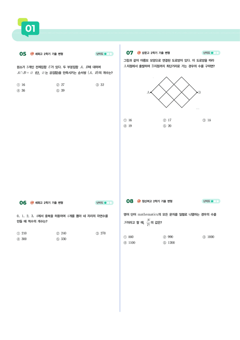 1-1 여러 가지 순열 | STEP1 개념확인문제_preview_2