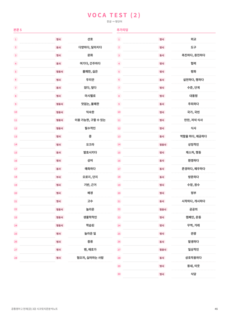 ❤️공통영어2 천재(강) [3강][지문분석 + 단어장 + 파이널체크]❤️ by 대치동 시크릿_preview_45