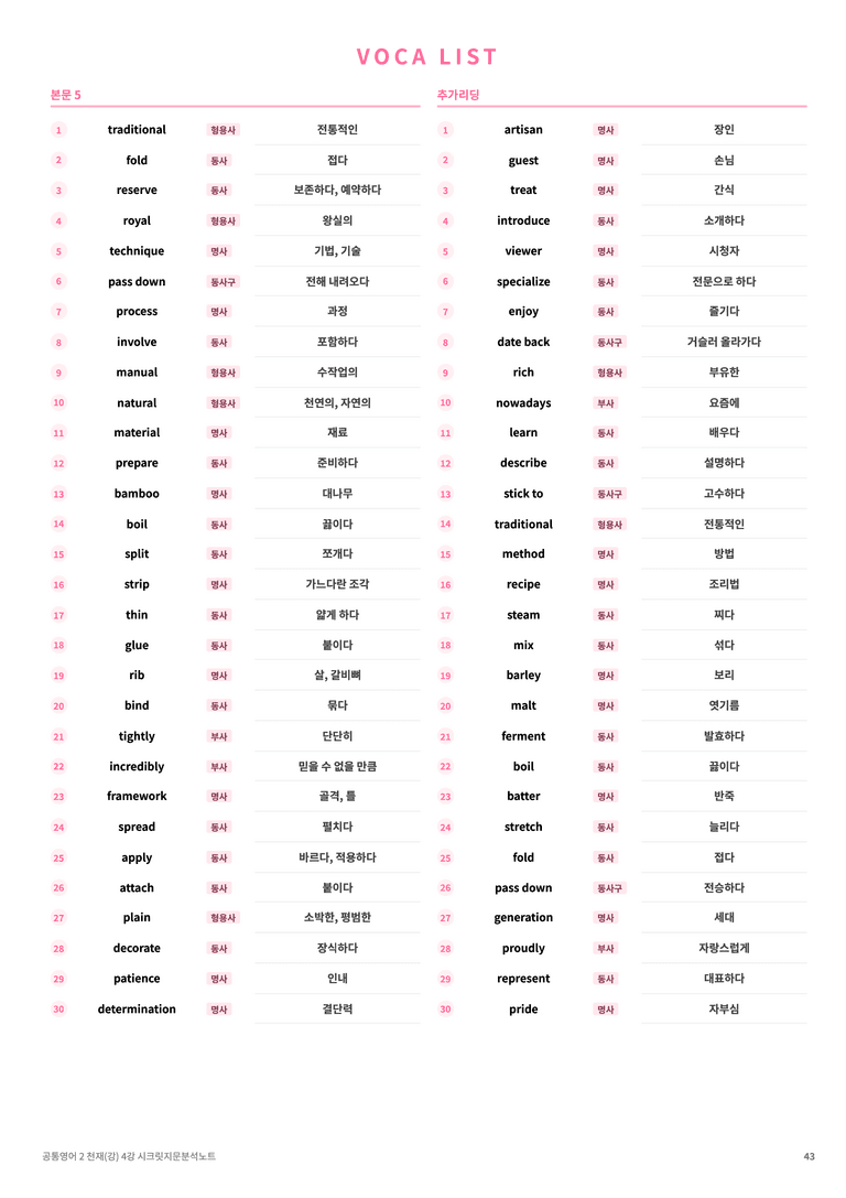 ❤️공통영어2 천재(강) [4강][지문분석 + 단어장 + 파이널체크]❤️ by 대치동 시크릿_preview_43