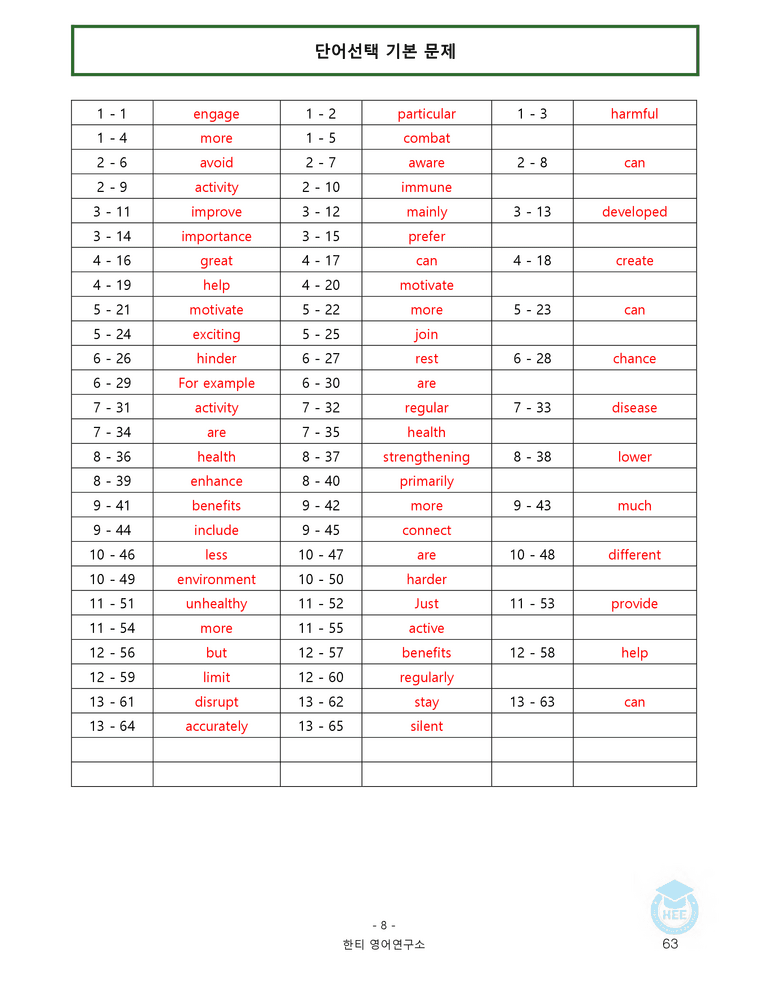 고등영어2 천재(조) 2과 20단계 워크북 by 한티영어연구소_preview_63