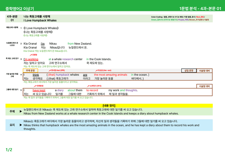 [22개정] 중학영어2 천재(이) 3-4과 본문분석 by 시드잉글리쉬_preview_41