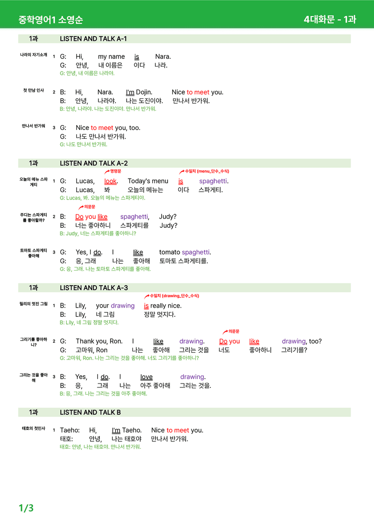 [22개정] 중학영어1 천재(소) 1-2과 본문분석 by 시드잉글리쉬_preview_15
