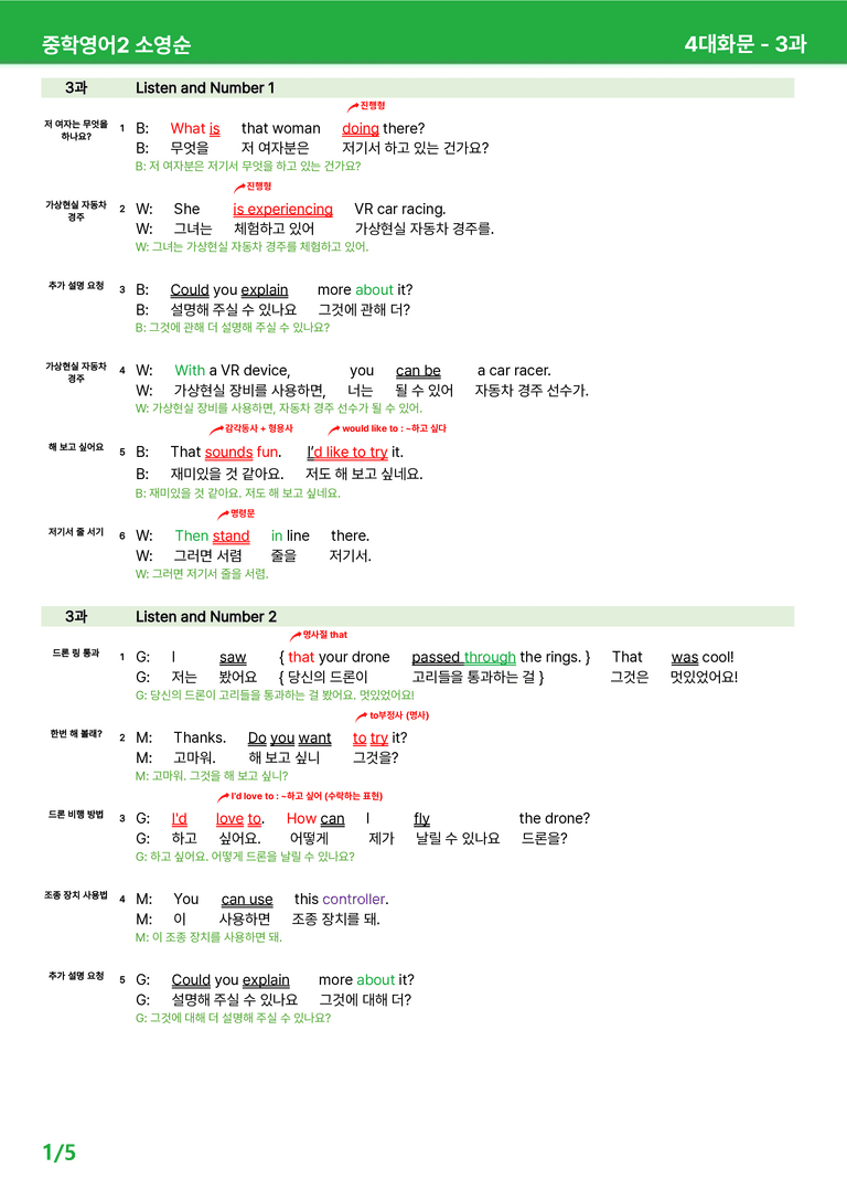 [22개정] 중학영어2 천재(소) 3-4과 본문분석 by 시드잉글리쉬_preview_19