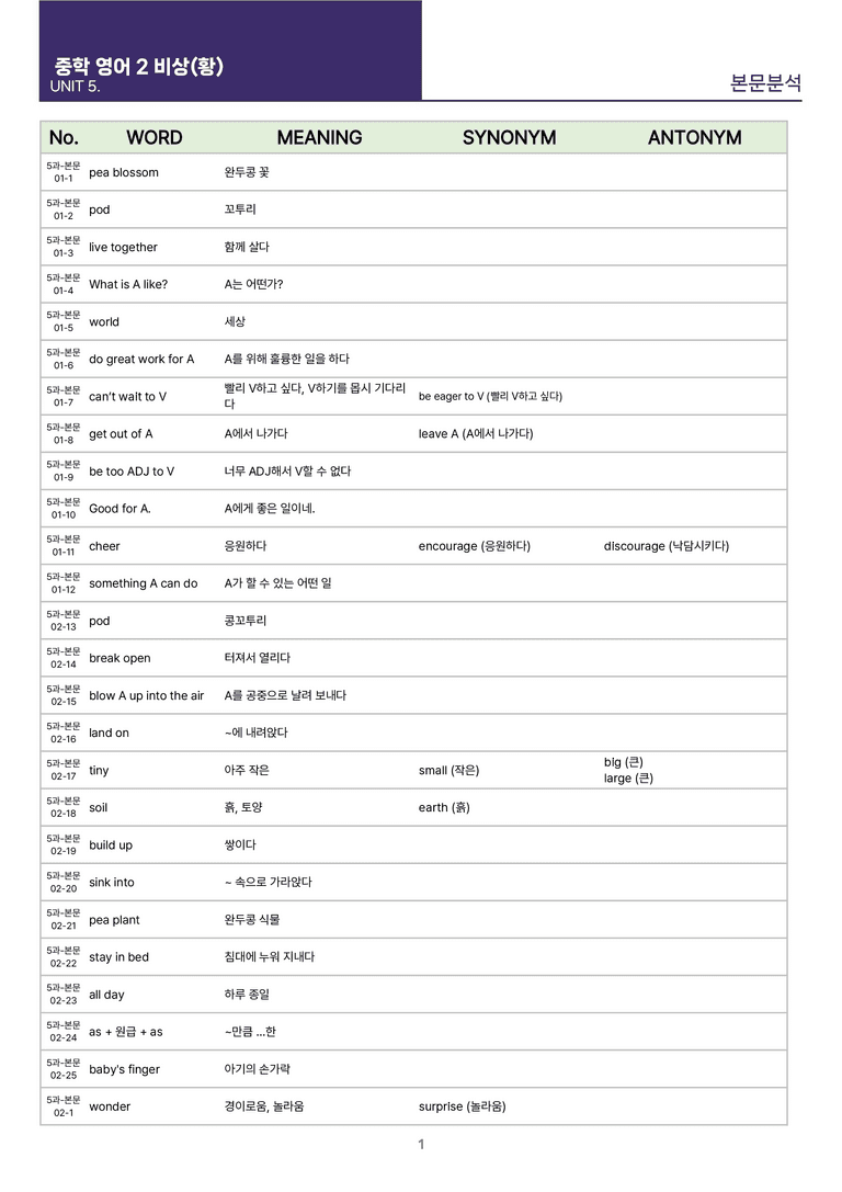[빠르고 효율적인] 중학 영어 2 비상(황) 5-6과 본문분석_preview_29
