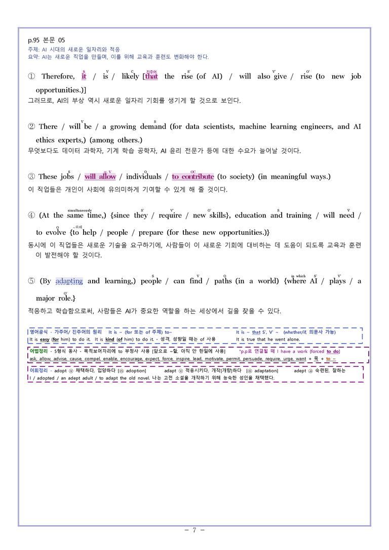 영어2 천재 강상구 [분석] Model Writing 4과 by 와츄노_preview_7