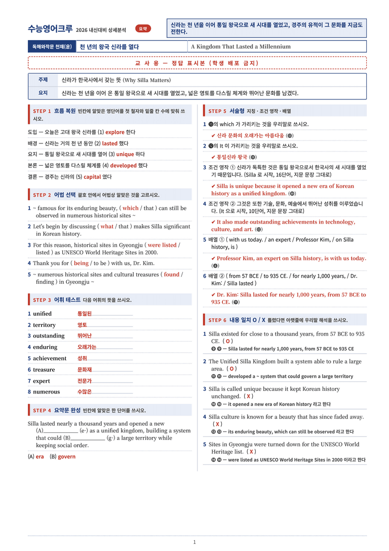 영어 독해와 작문(윤) 02단원 분석 워크북(수업용자료) by 수능영어크루_preview_36
