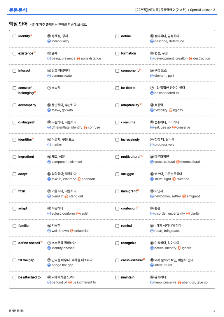 [NE능률] 공통영어 2 (민병천) Special Lesson 2 | STEP1 본문분석_preview_2