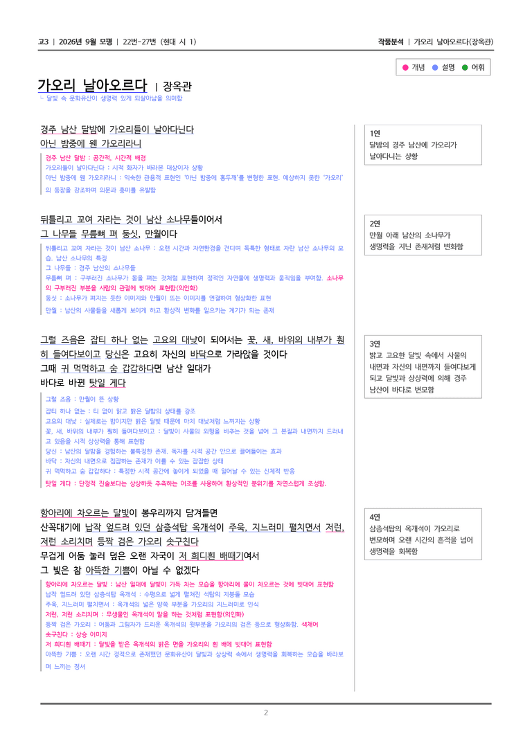 [고3] 2026년 9월 | 22-27번 (현대 시 1)_작품분석_preview_2
