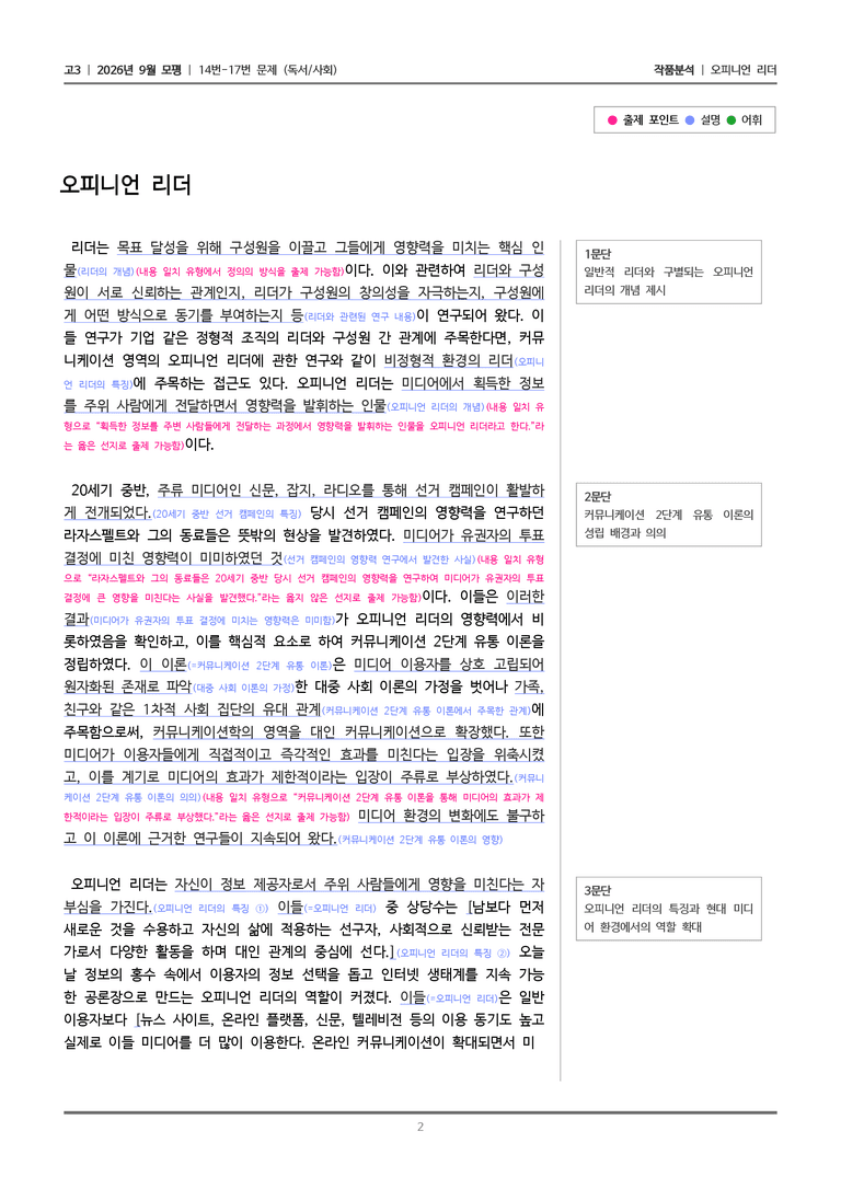 [고3] 2026년 9월 | 14-17번 (독서 사회)_작품분석_preview_2
