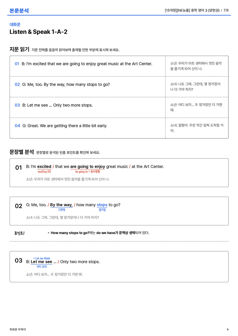 [NE능률] 중학 영어 3 (양현권) 7과 본문분석_preview_4