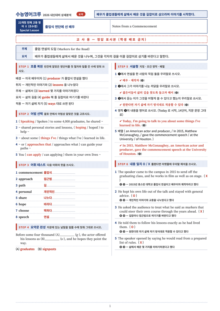 [천재] 고등 영어 Ⅱ (조수경) SL단원 분석 워크북(수업용자료) by 수능영어크루_preview_30