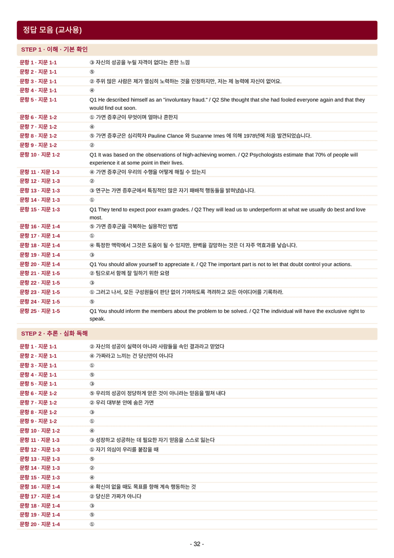 영어 독해와 작문(김) 01단원 7단계 변형문제 [110제] by 수능영어크루_preview_63