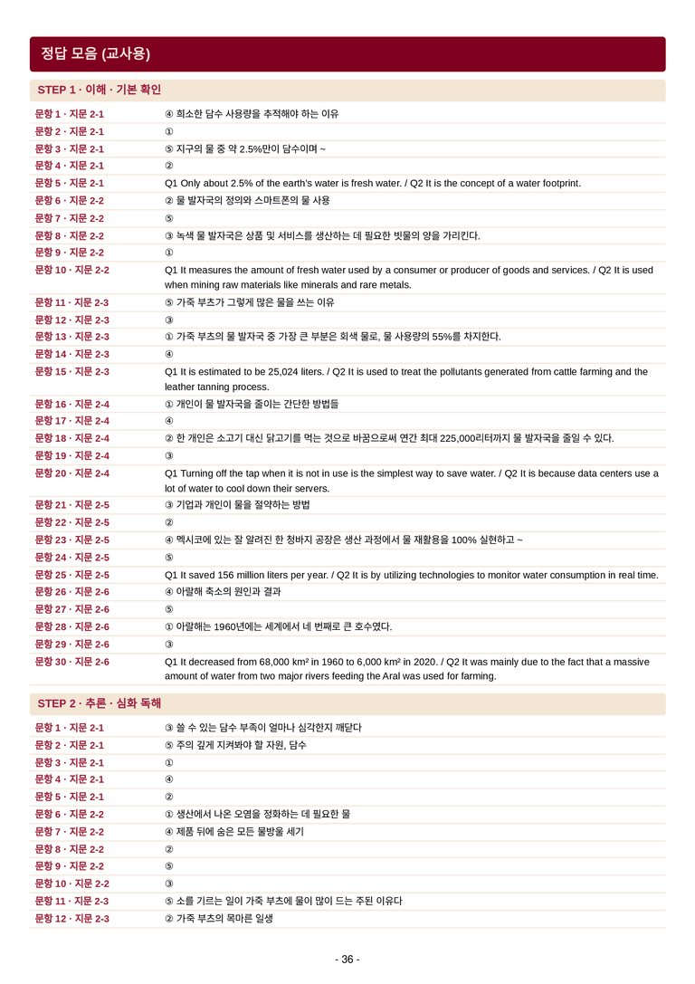 영어 독해와 작문(김) 02단원 7단계 변형문제 [132제] by 수능영어크루_preview_71