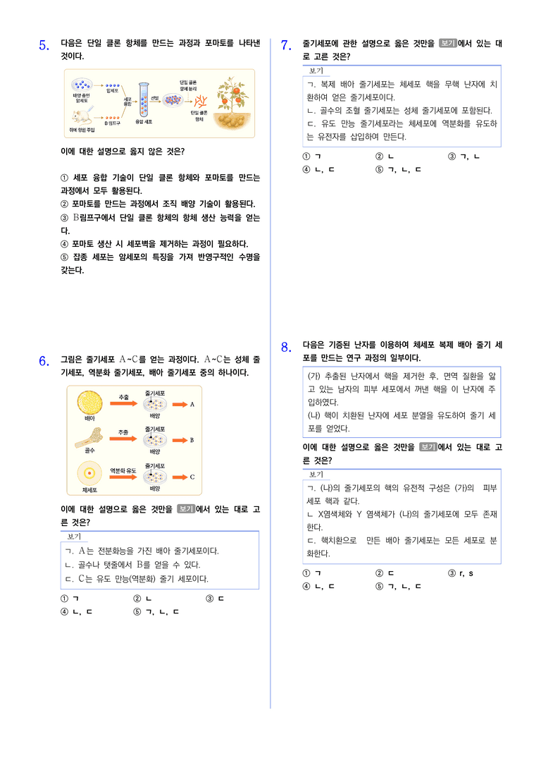 3-2 생명공학기술의 활용과 생명 윤리 | STEP2 최다빈출대표유형_preview_2