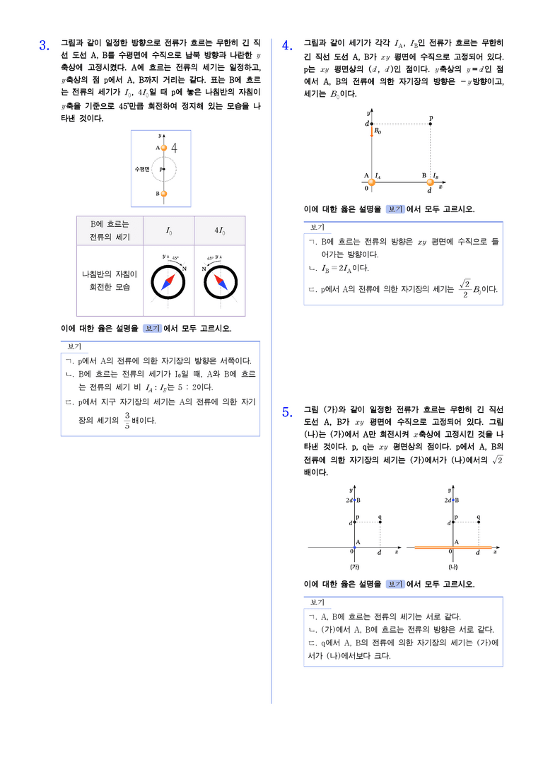 1-3 전류에 의한 자기장과 로런츠 힘 | STEP2 최다빈출대표유형_preview_2