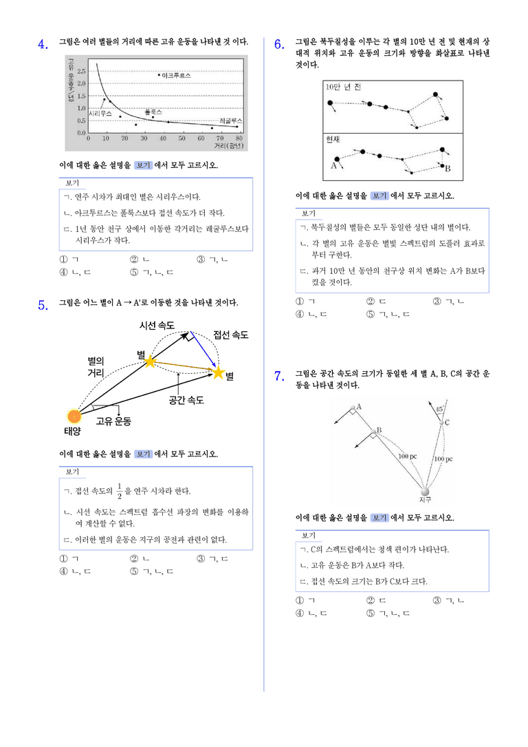 2-3 별의 공간 운동 | STEP2 최다빈출대표유형_preview_2