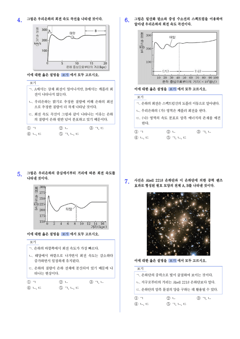 3-4 우리은하의 질량과 암흑 물질 | STEP2 최다빈출대표유형_preview_2