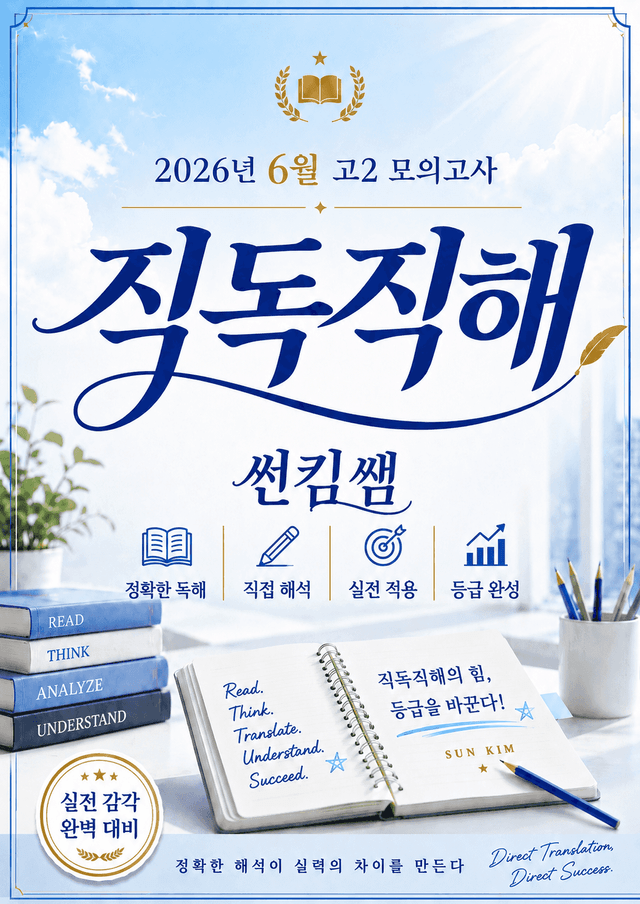 product-thumbImg-썬킴쌤 2026년 6월 고2 모의고사 [직독직해]