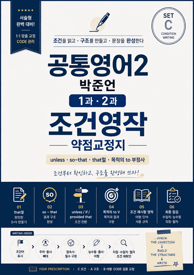 product-thumbImg-[1·2과] 서술형 조건영작 | so~that·unless·to부정사