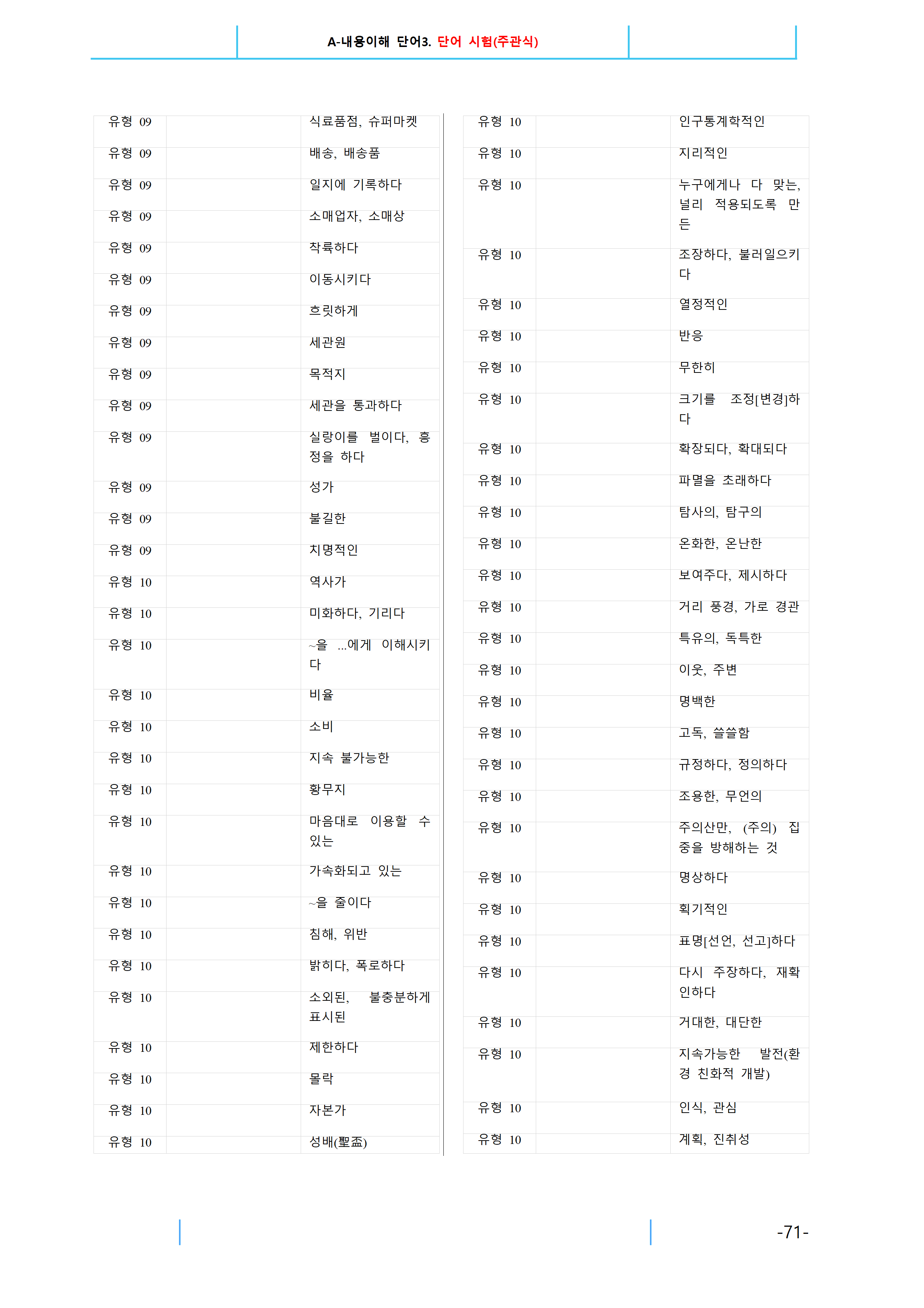 최상위영어 Booster 유형독해 책전체(90쪽),단어 3종자료_promotion