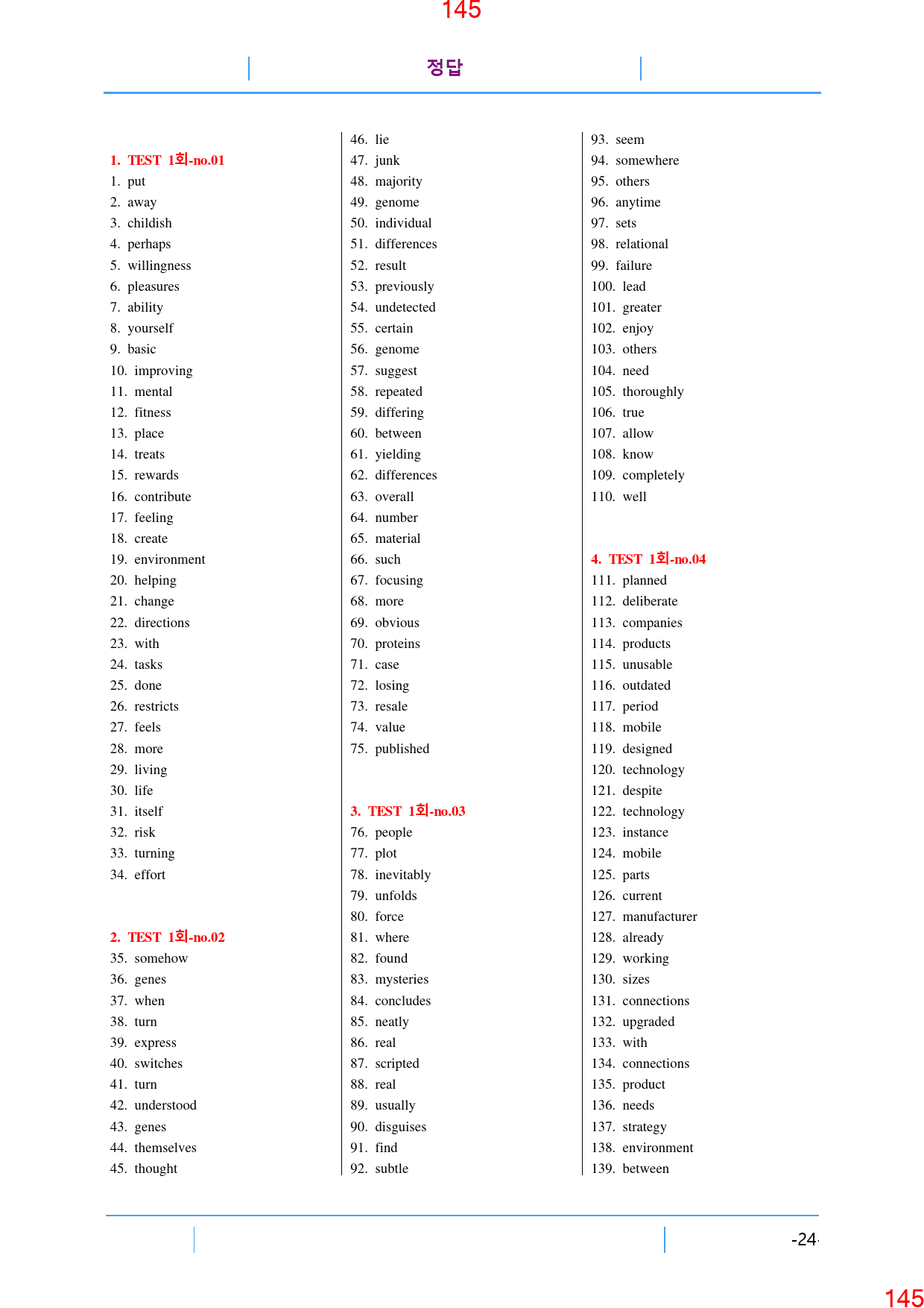 C3 서술형 난이도1. 빈칸연습, 150쪽(책 전체)_preview_146