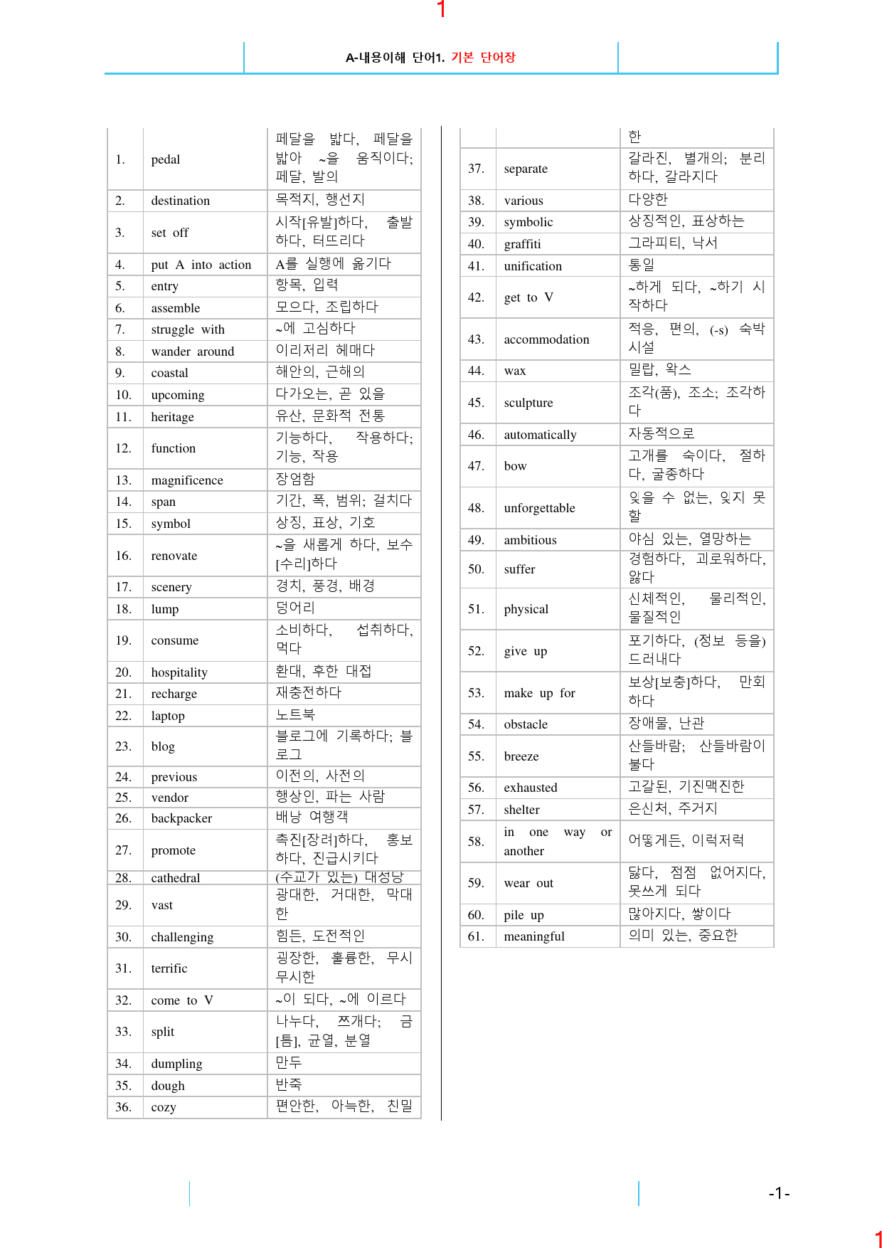 고등영어II 지학 민 전체 A 내용이해 단어 유형1-3. 19쪽_preview_2