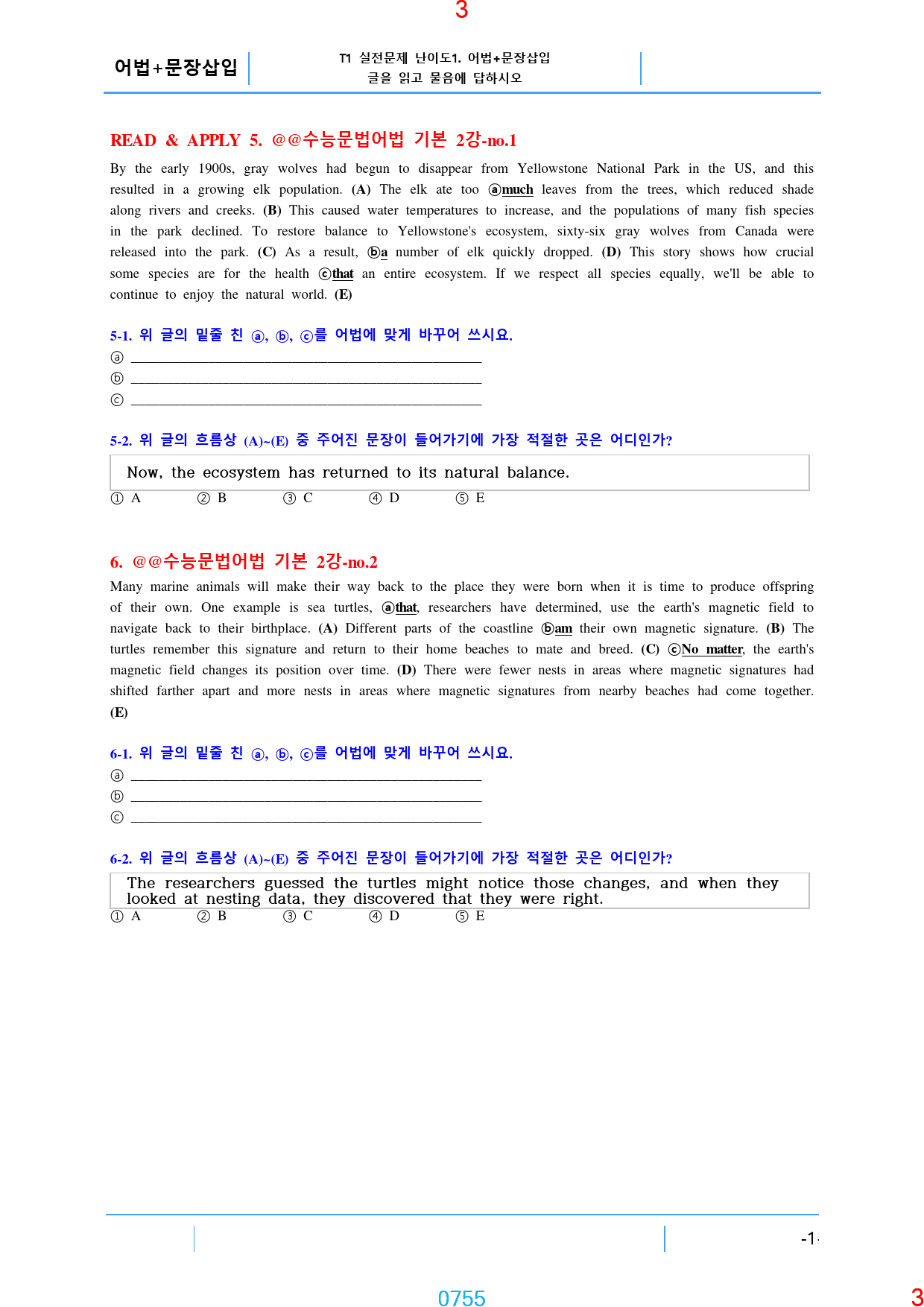 맞수 수능문법어법 기본편 올인 21종, 5576제, 873쪽, 유형별분류_preview_755