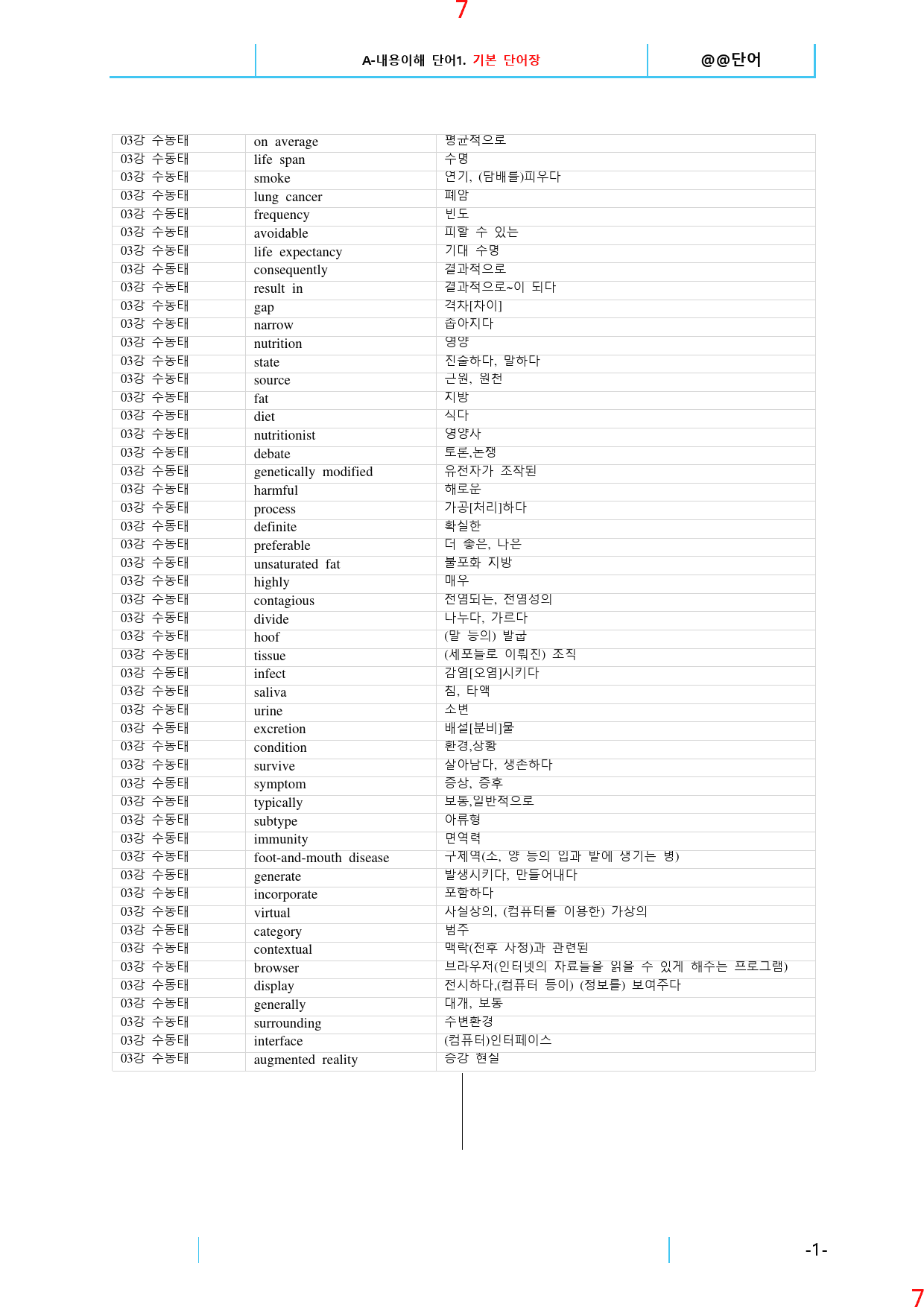 맞수 수능어법문법 기본편 책 전체 A0. 단어장(3종), 61쪽_preview_8