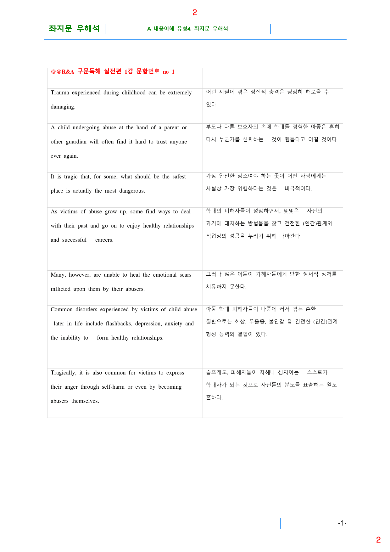 맞수 구문독해 실전편 책 전체 A4. 좌지문 우해석, 58쪽_preview_2