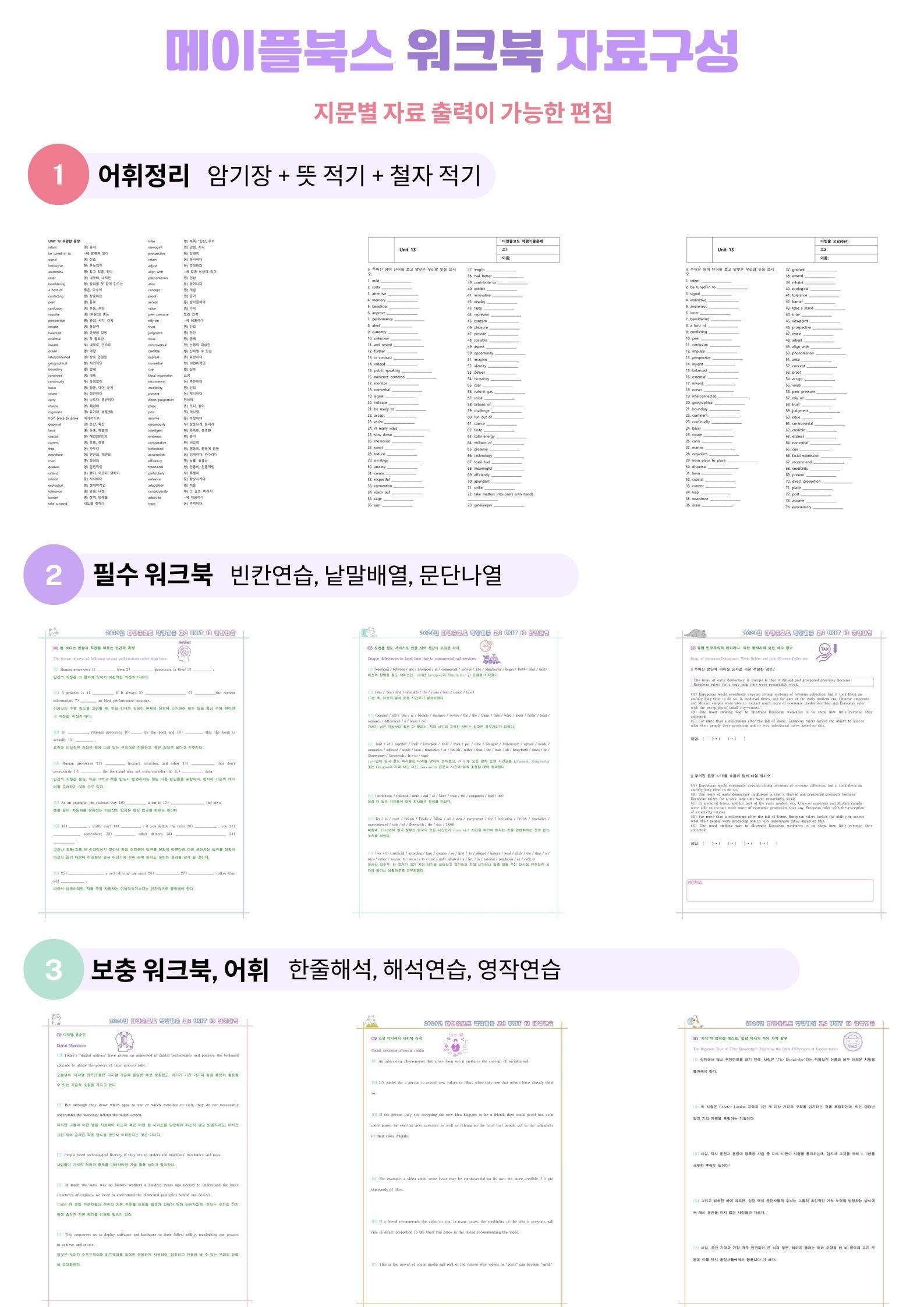 다빈출 코드 고2 독해 워크북 9종 UNIT 1 01 1강 1과 24년_promotion