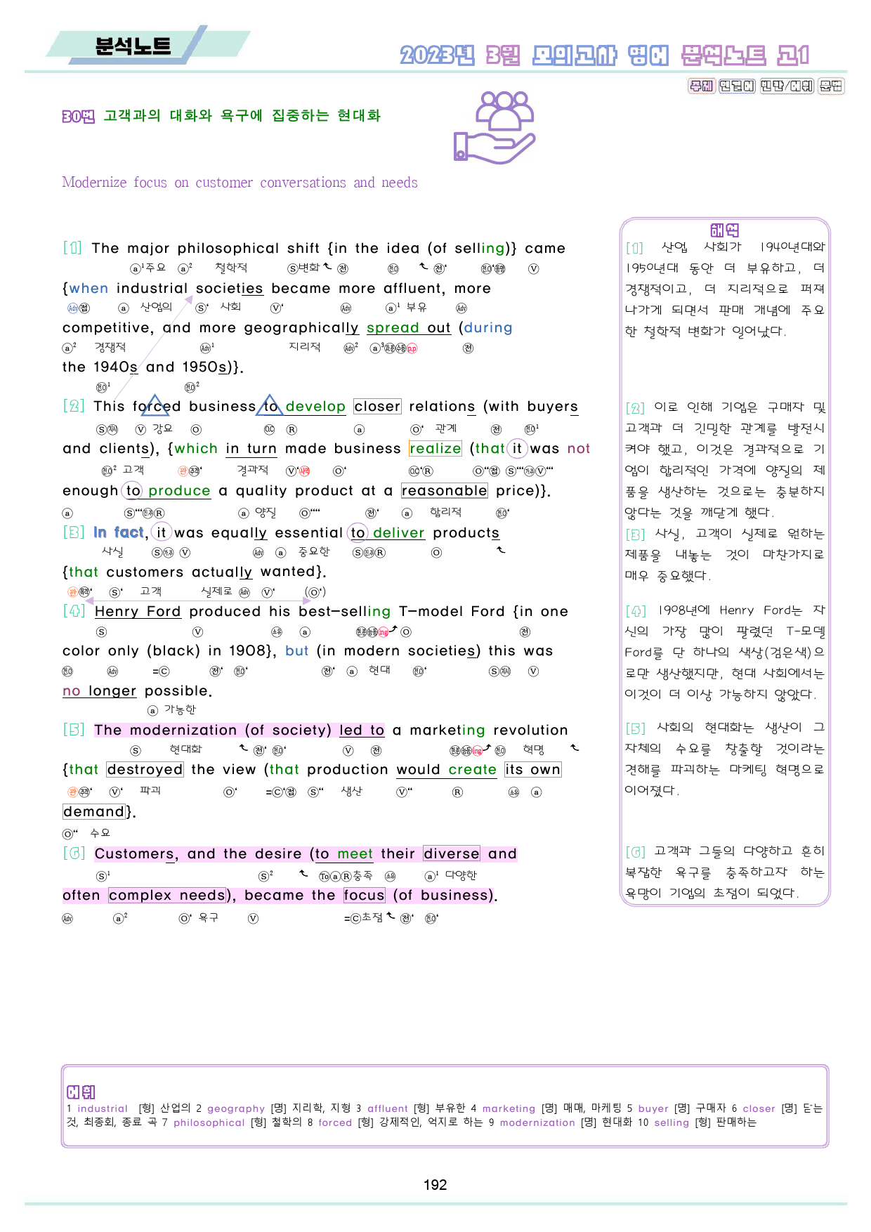 2023년 3월 고1 모의고사 영어 변형 문제 분석 노트 워크북 8종 _preview_193