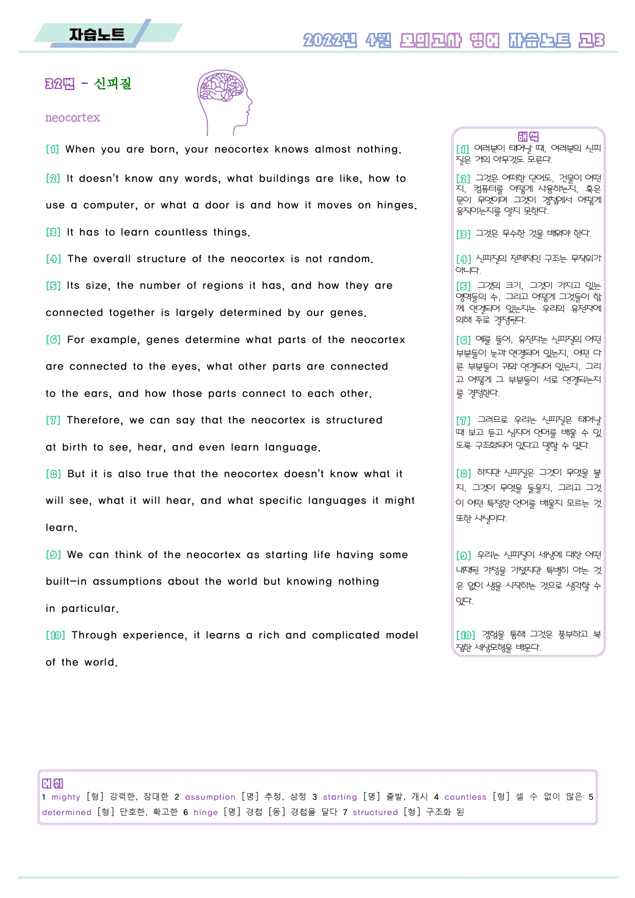 2022년 4월 고3 모의고사 영어 분석 노트 워크북 8종_preview_147