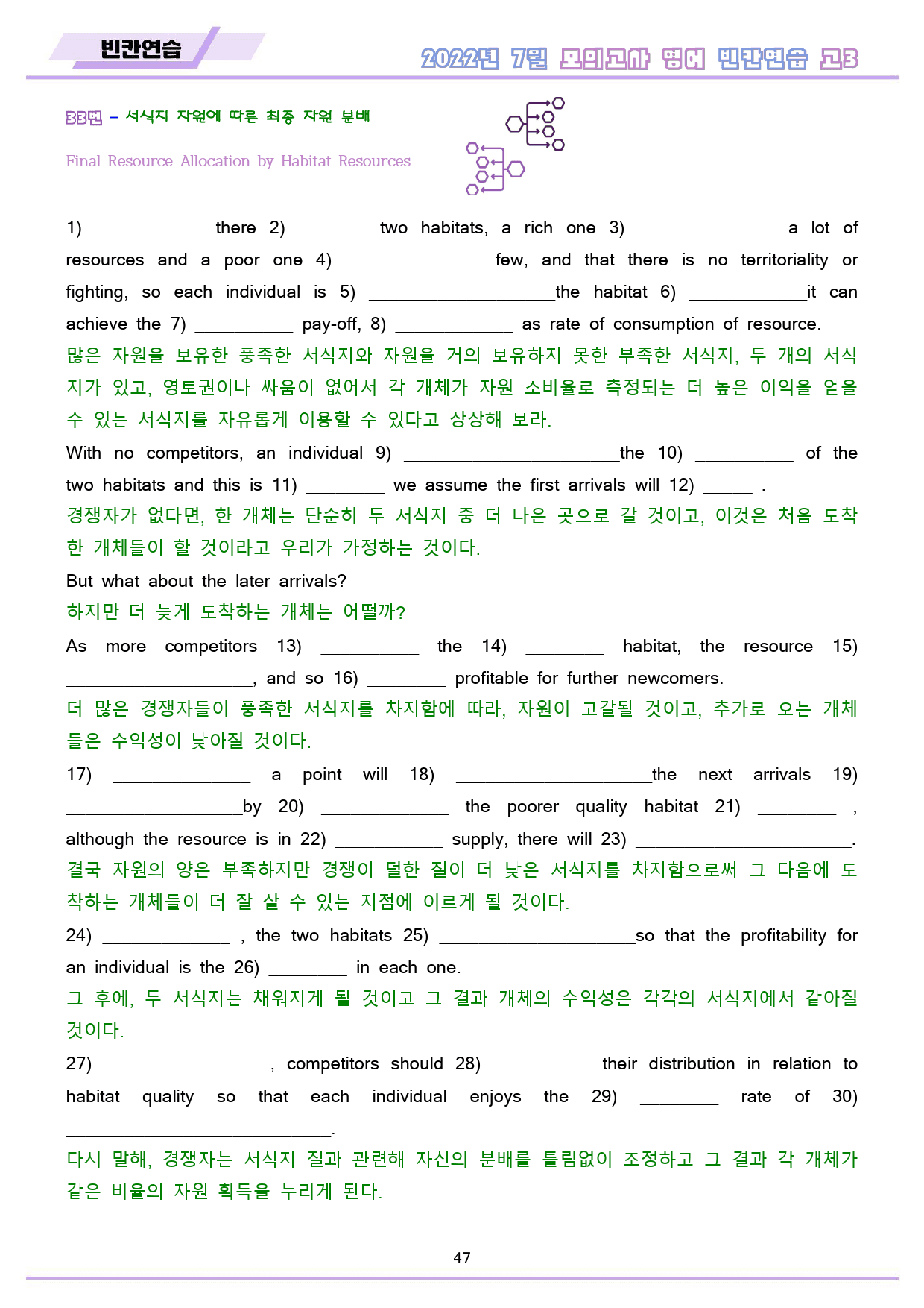 2022년 7월 고3 모의고사 영어 워크북 8종_preview_48