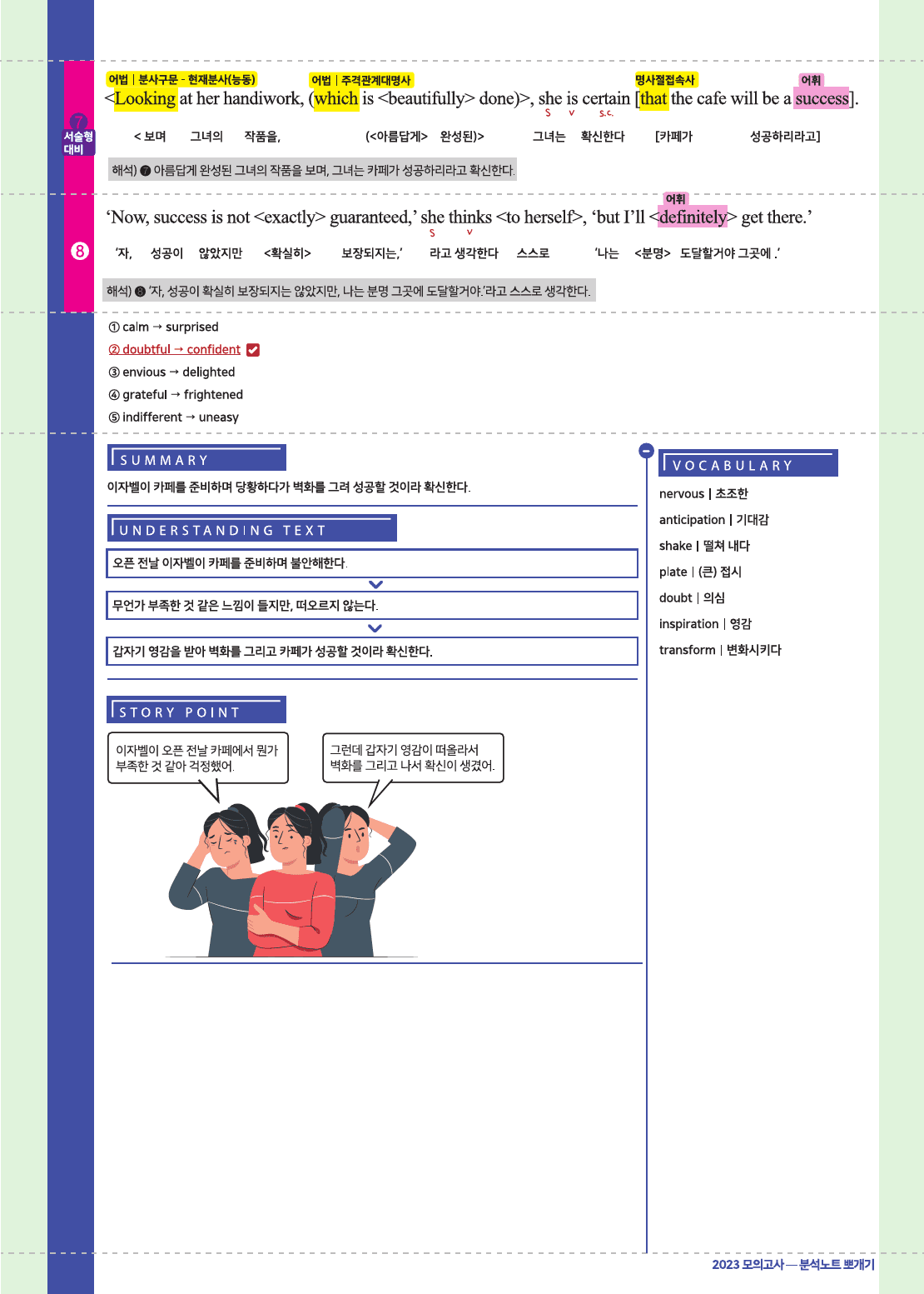 2023년 3월 고2 모의고사 뽀개기 18~42번 _preview_4