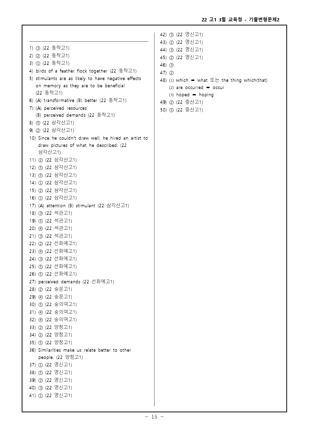22 고1 3월 교육청 모의고사 기출변형문제 311제 _preview_90