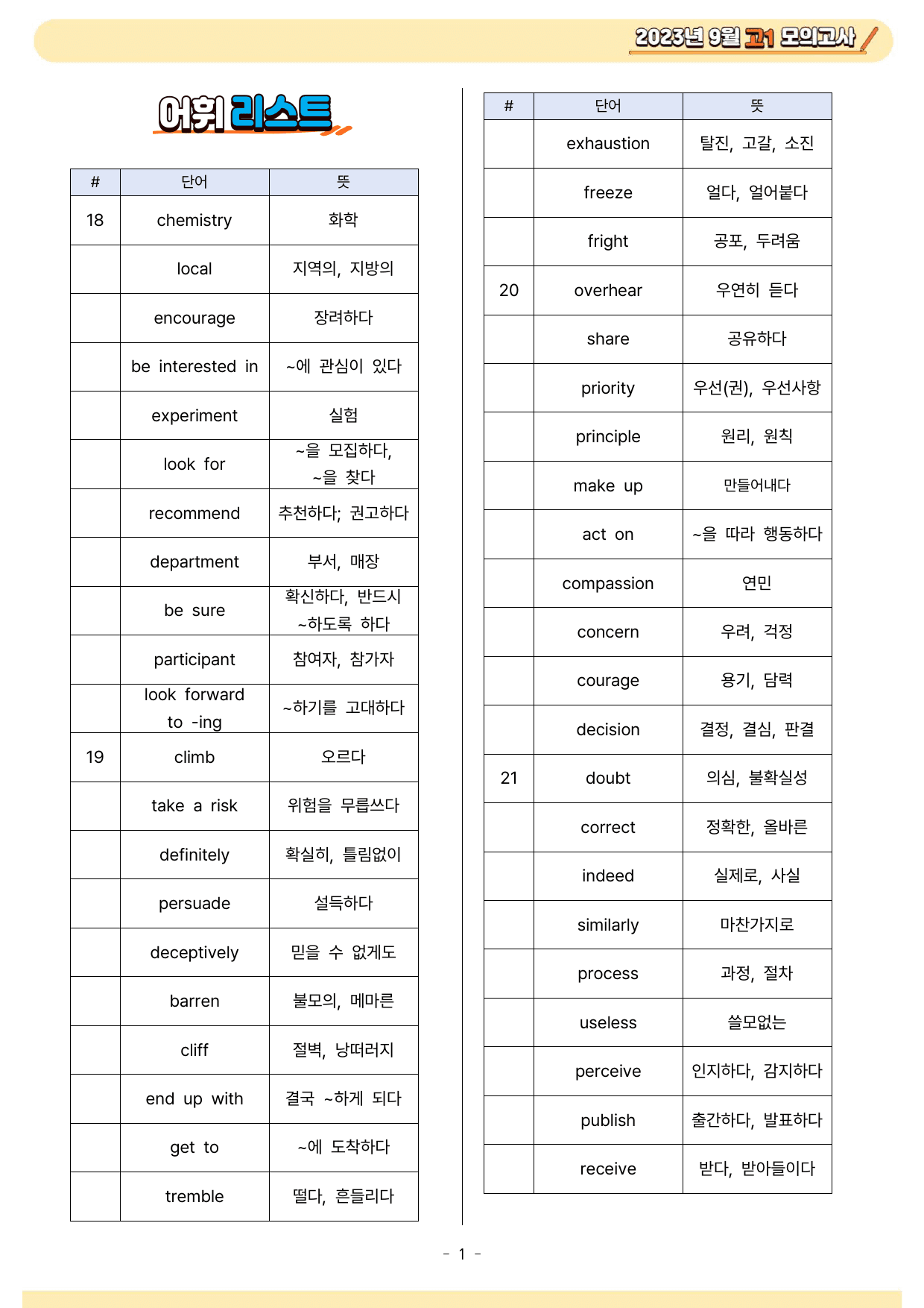 2023년 9월 고1 영어 모의고사 단계별복습 변형문제 워크북_preview_2