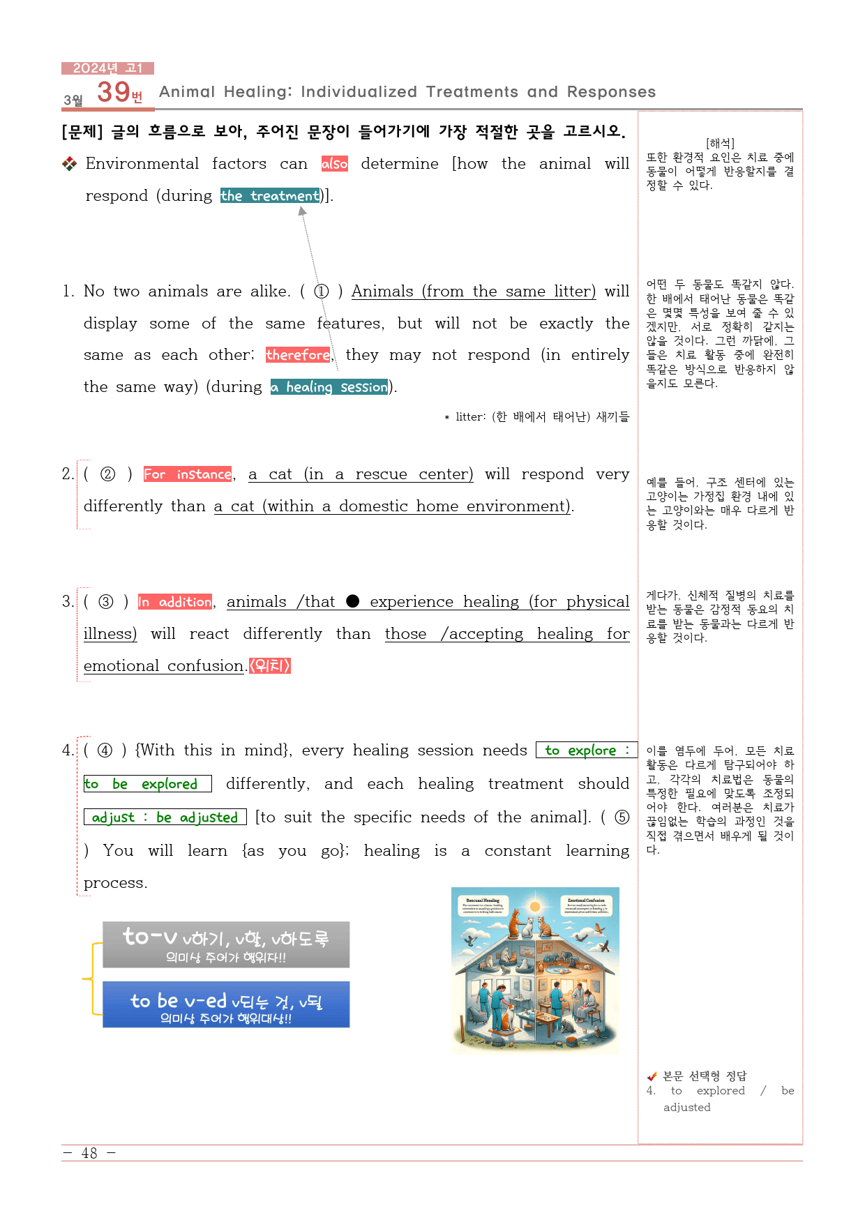 2024년 3월 고1 모의고사 전지문분석지+어구정리(동반의어)_preview_48