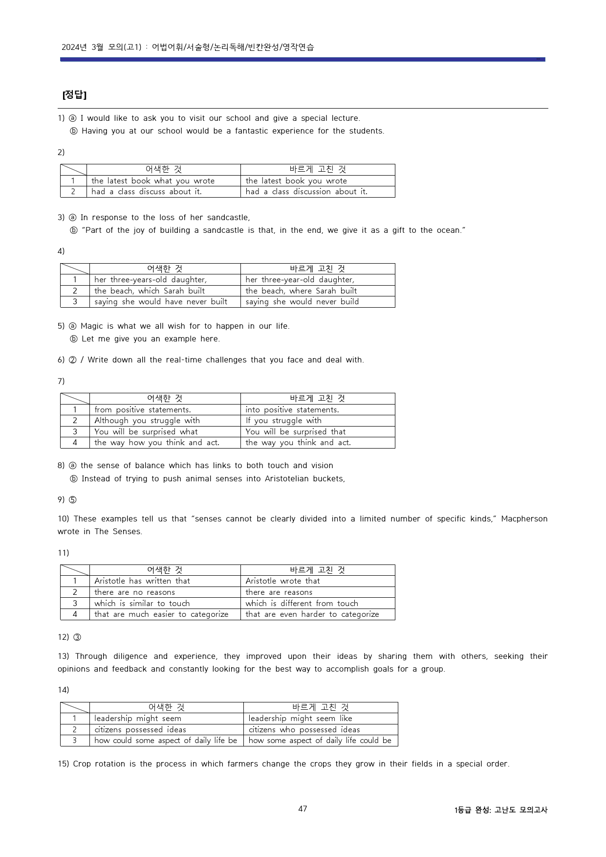 24년3월 고1모의 고난도변형문제+워크북 (1등급 완전정복) -교사용증정_preview_98