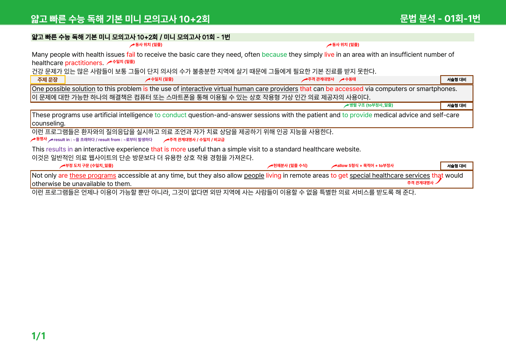 얇빠 기본 - 01회 상세분석 (문법, 내용 정리, 직독, 주제, 단어)_preview_1