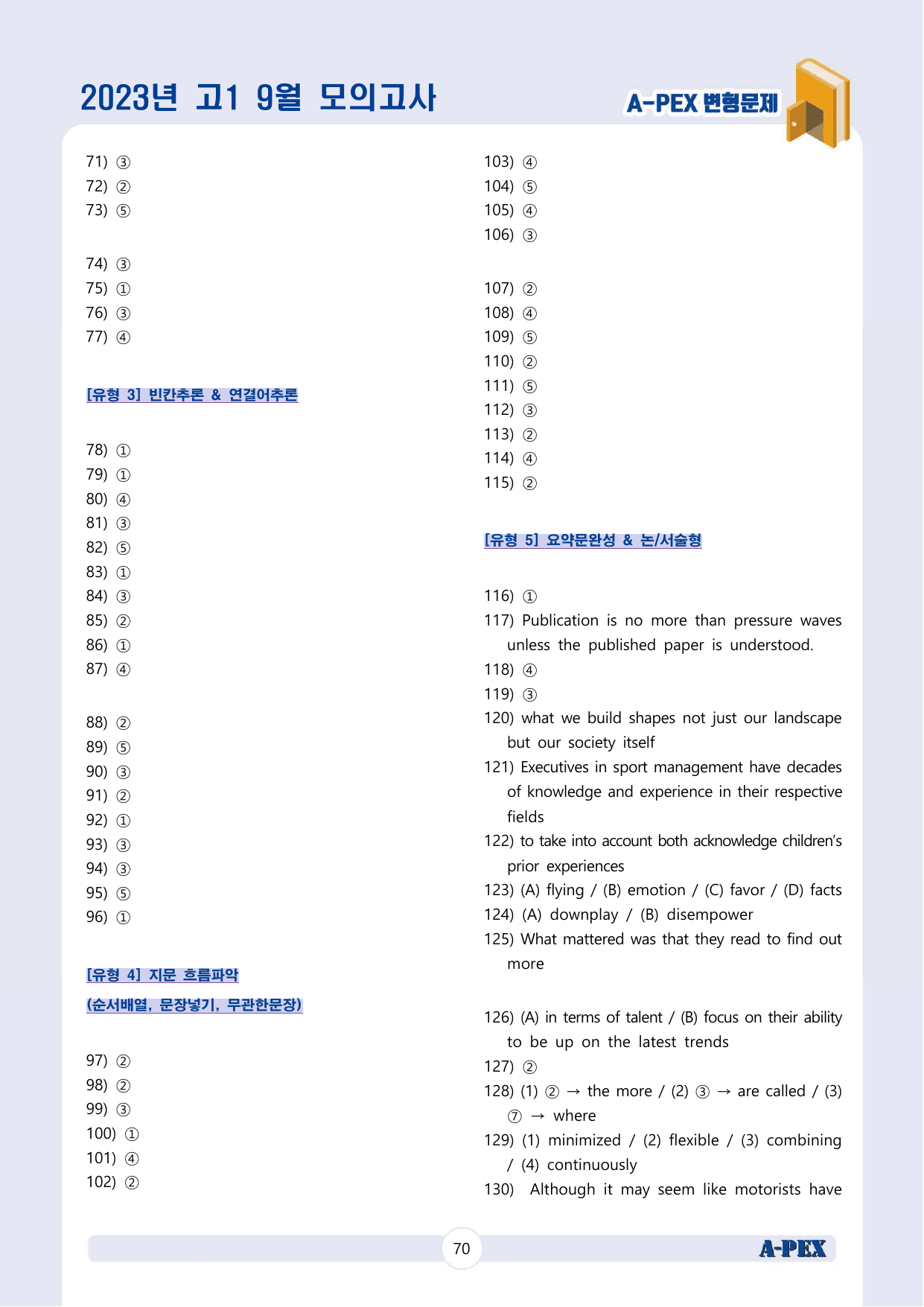 2023년 9월 모의고사 고1 변형문제 (133문제)_preview_undefined