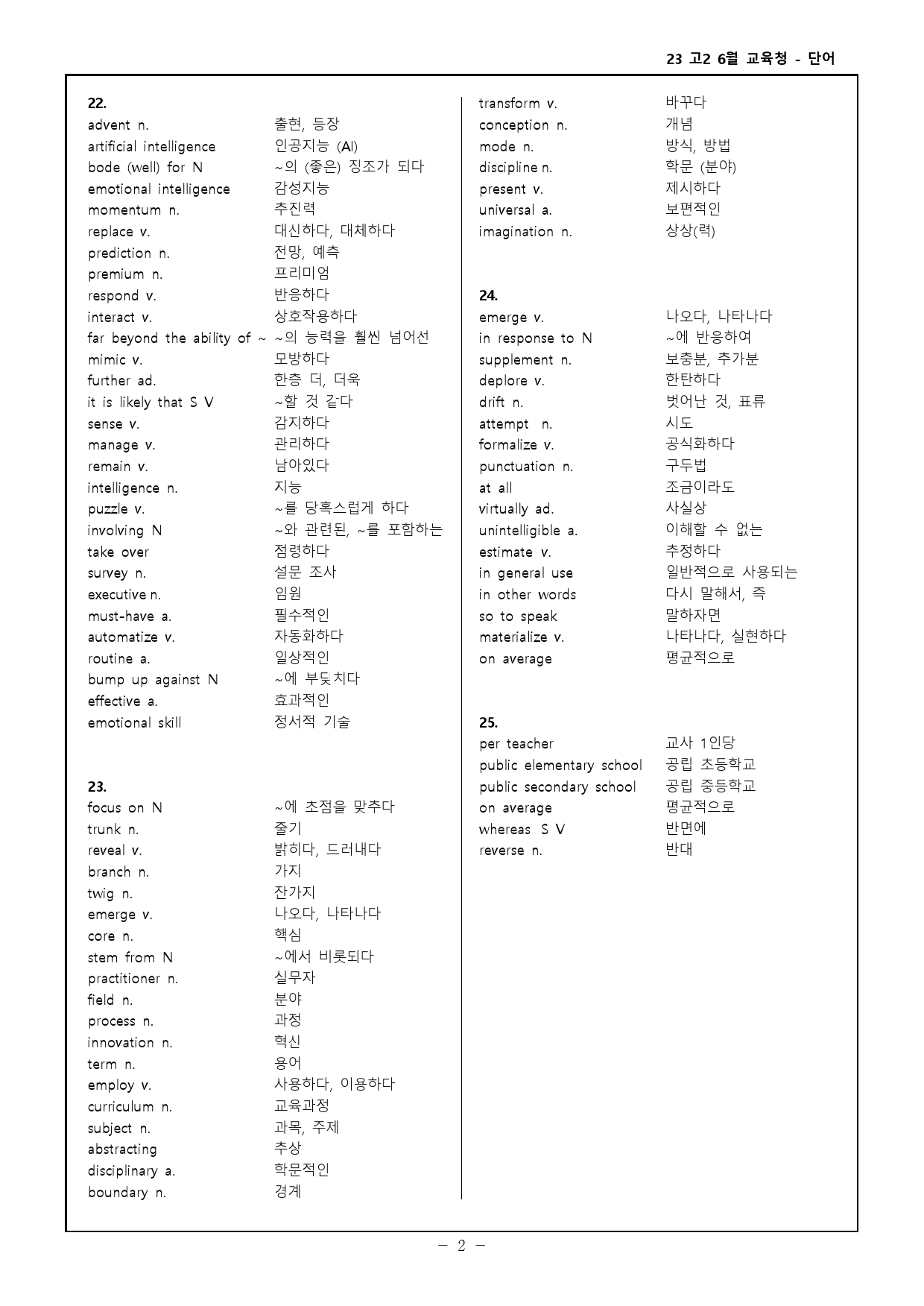 23 고2 6월 교육청 모의고사 고난도 변형문제 + 워크북_preview_2