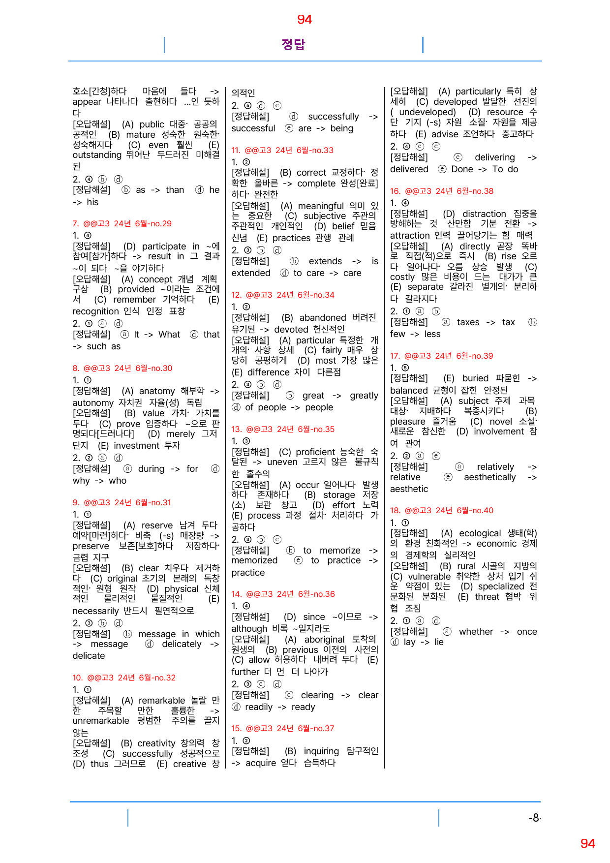 고3 24년 6월 모의고사 빠른 변형문제, 187문제, 95쪽(로고없음)_preview_95