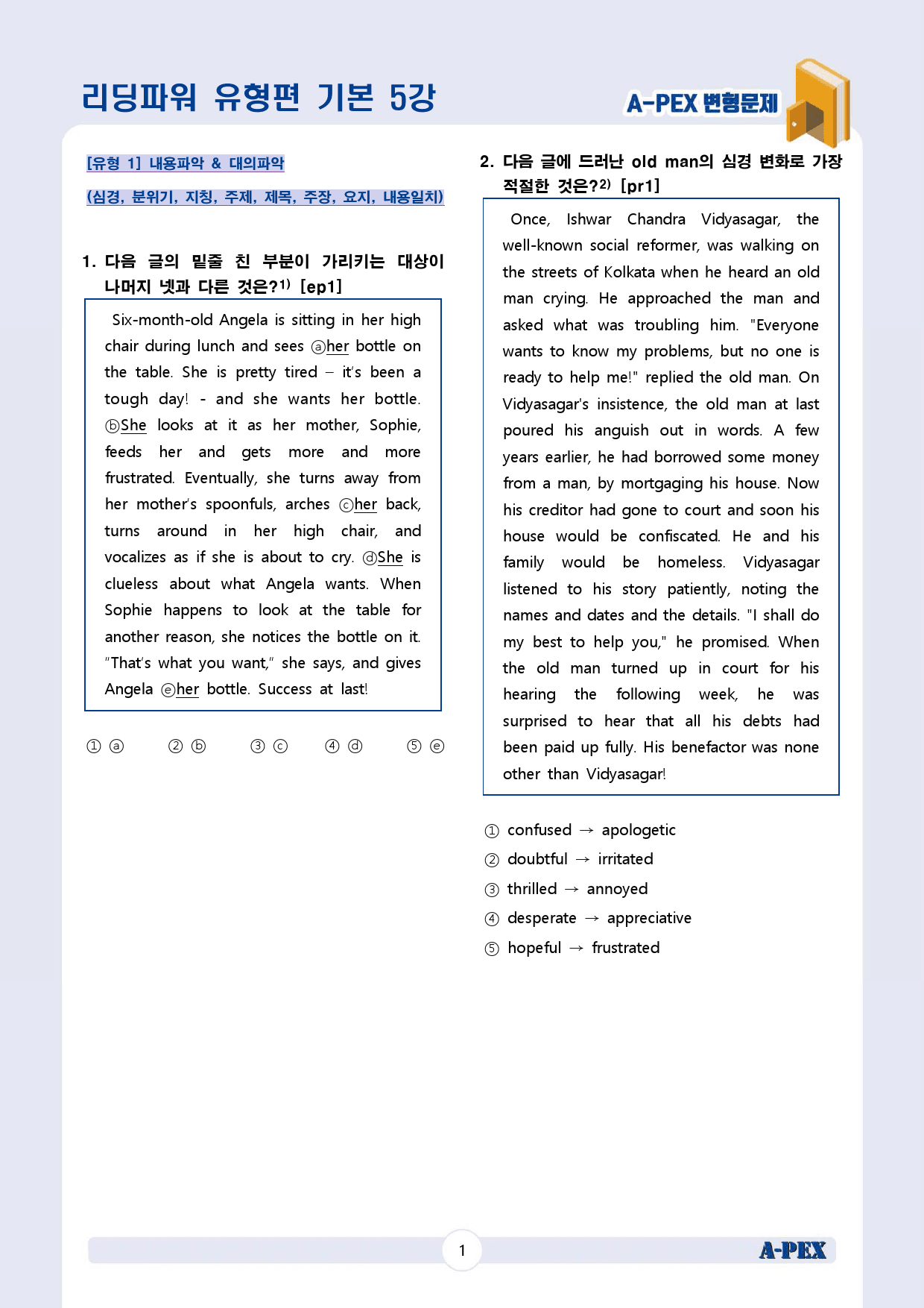리딩파워 유형편 기본 CH2 5강 변형문제 (25문제)_preview_3